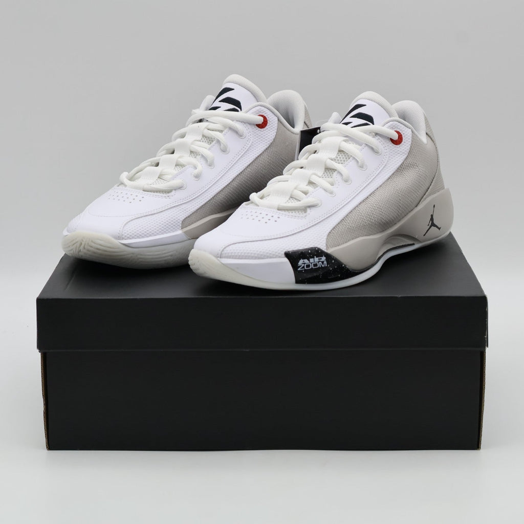 HF0819-103 Nike Jordan Luka 77 White Tech Gray Flame Red Black (Men's)
