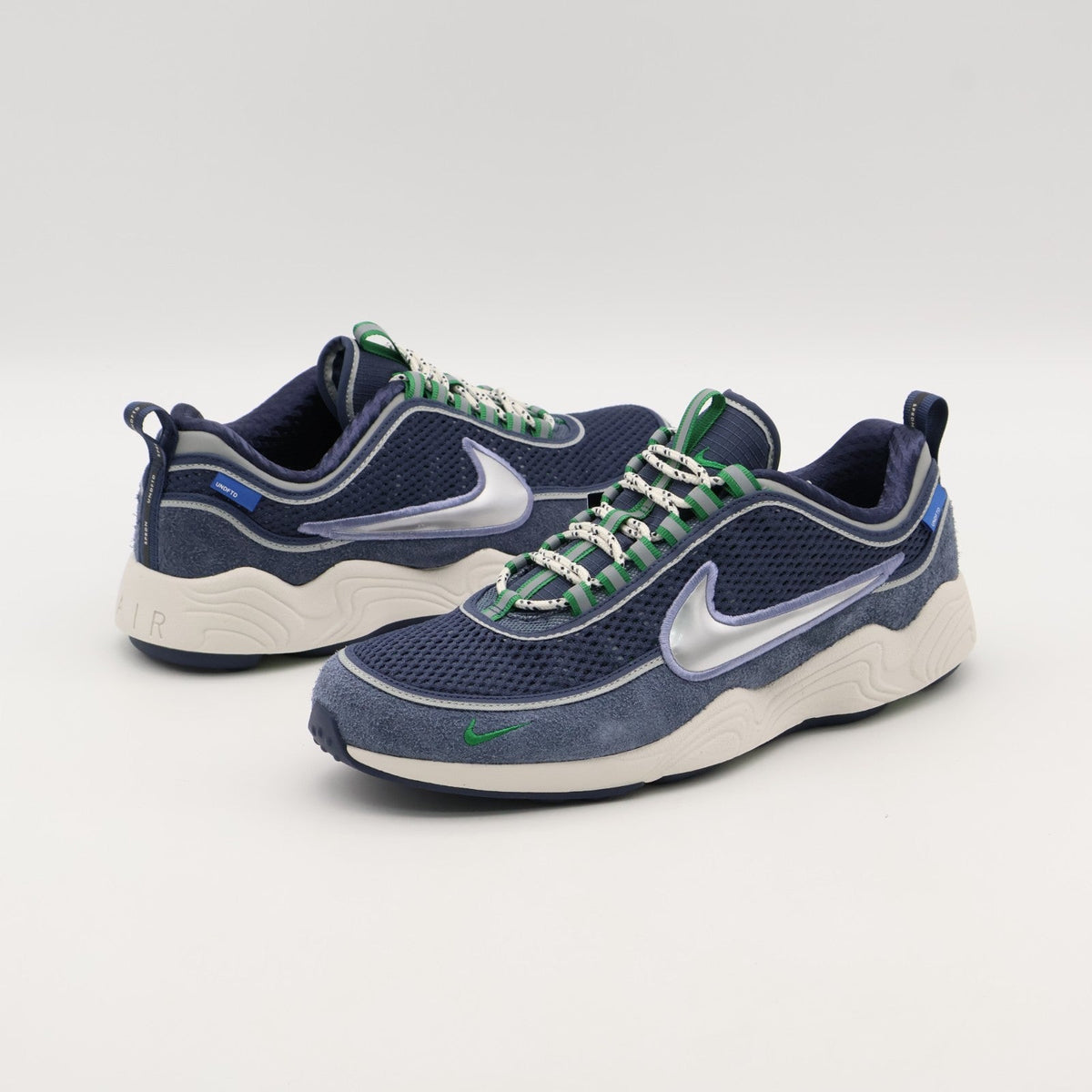 HV4847-400 UNDEFEATED Nike Air Zoom Spiridon Thunder Blue Silver (Men's)