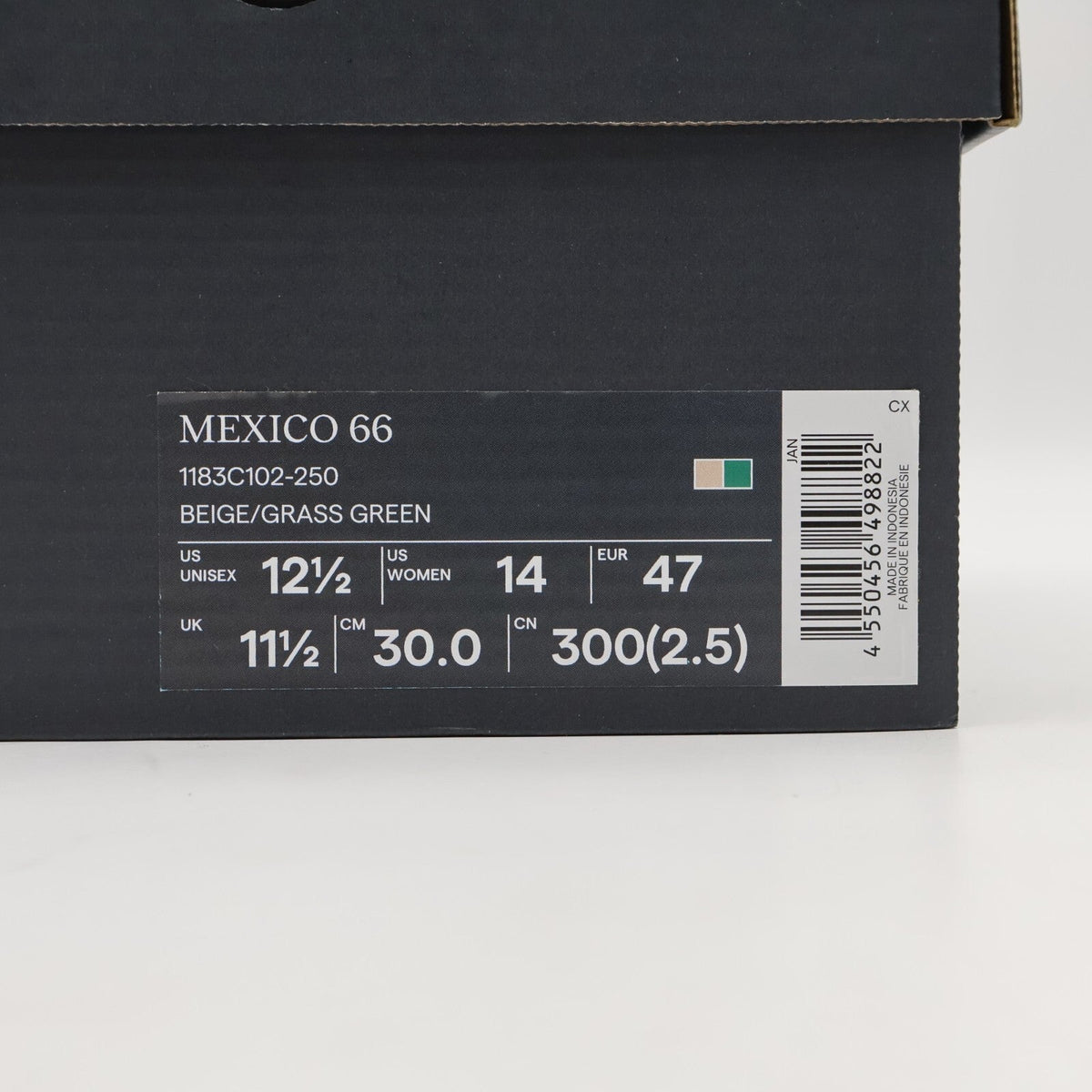 1183C102-250 Onitsuka Tiger Mexico 66 Beige Grass Green (Men's)