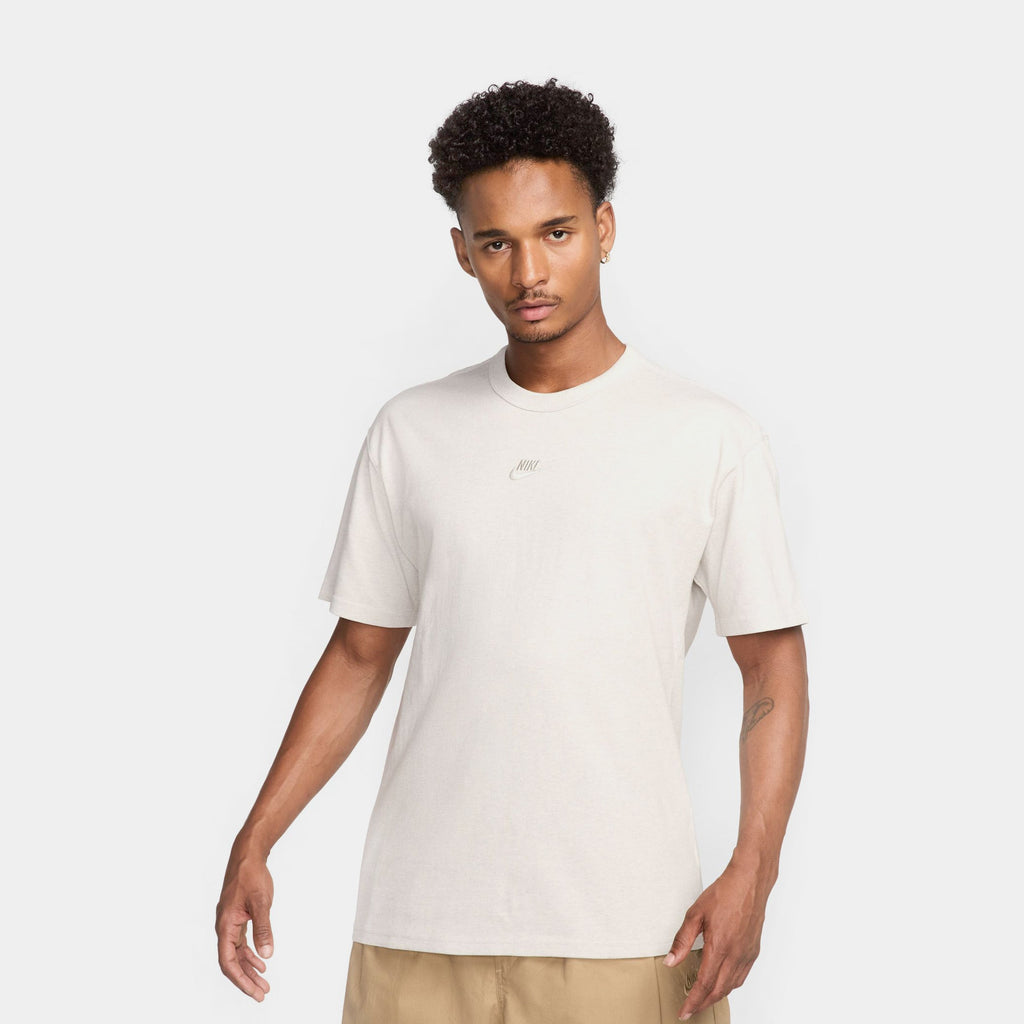 NSW Premium Essentials Mens Short Sleeve Shirt (Light Bone/Heather)