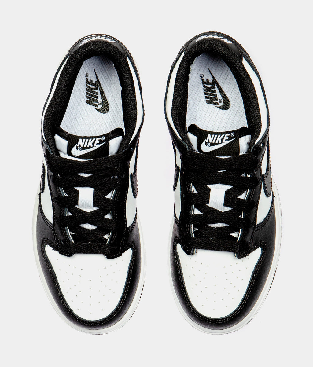 Dunk Low Retro Preschool Lifestyle Shoes (White/Black)