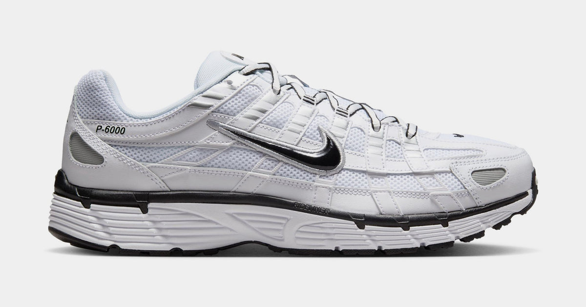 P 6000 Mens Lifestyle Shoes (White/Silver/Black)