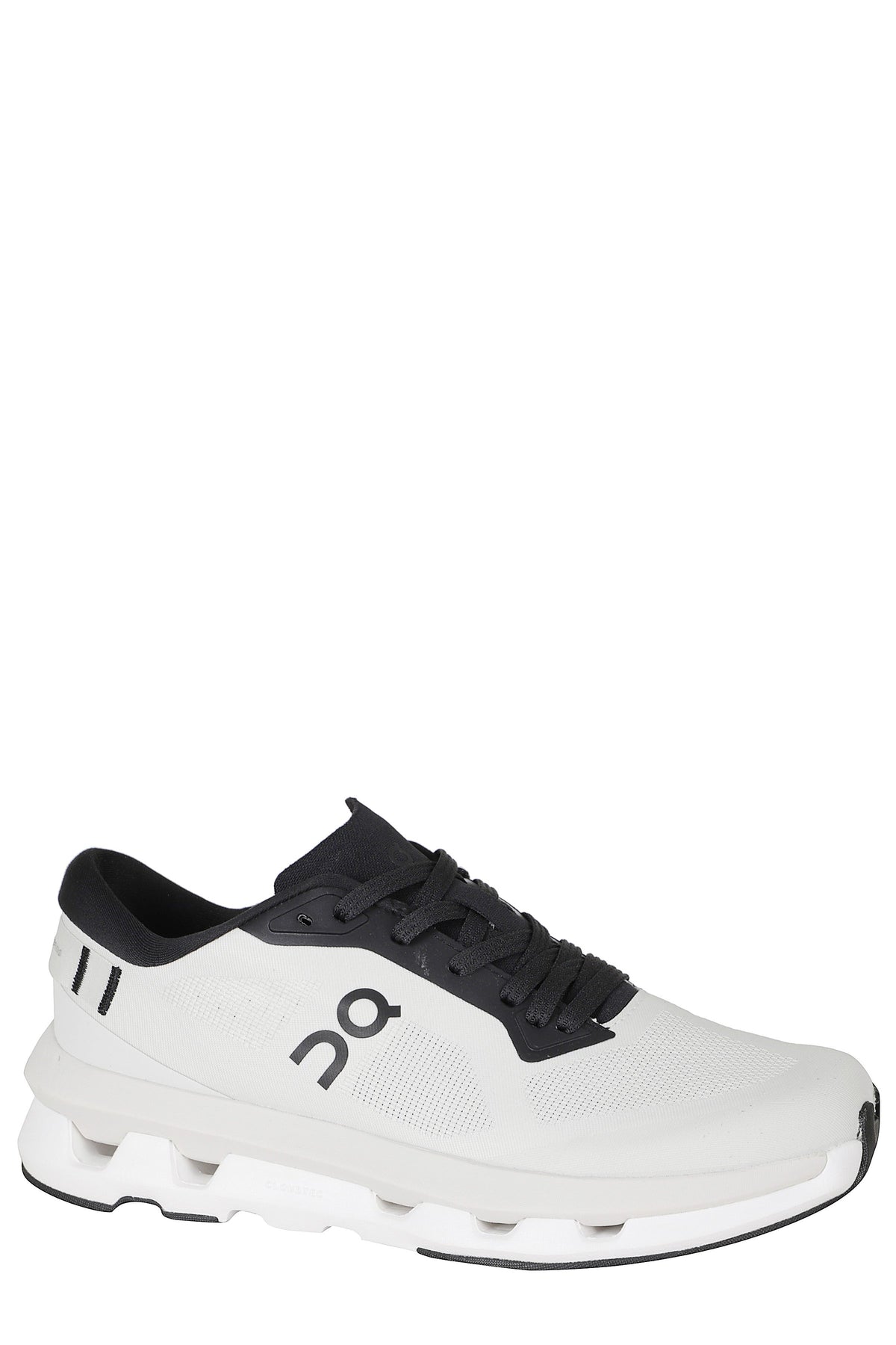 Black And White Cloudzone Mesh Rubber Sole Nylon Sneakers