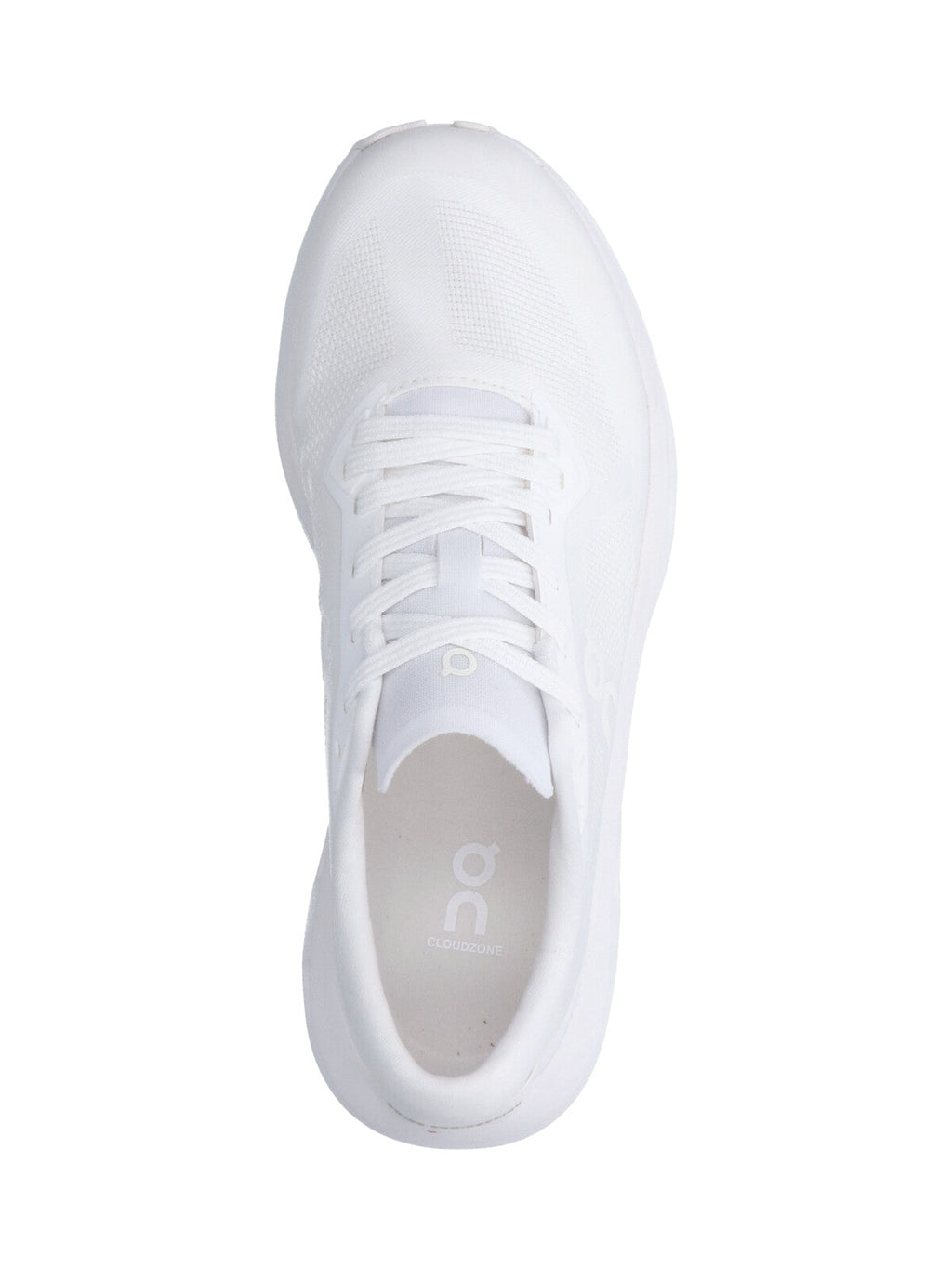 White Cloudzone Segmented Sole Fabric Sneakers