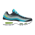 Nike Air Max 95 No Sew Running Sneakers Black/Venom Green-Turbo Green