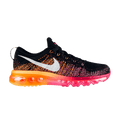 Nike Wmns Flyknit Air Max 'Multi-Color' — Black/Sail-Bright Magenta-Atomic Orange