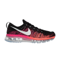 Nike Wmns Flyknit Air Max — Black/Reflective Silver-Pink