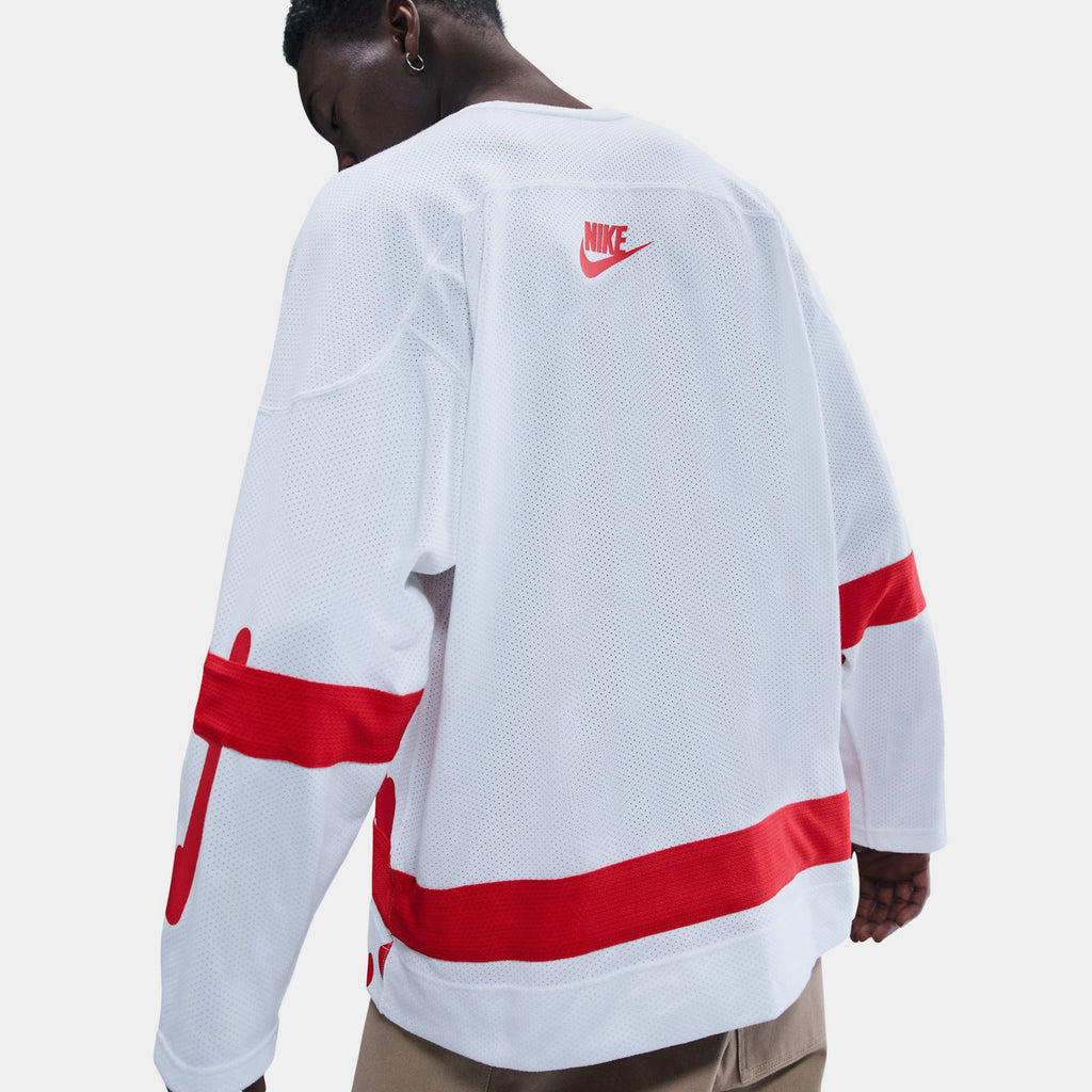 NSW Club Varsity Hockey Mens Jersey (White/University Red/University Red)