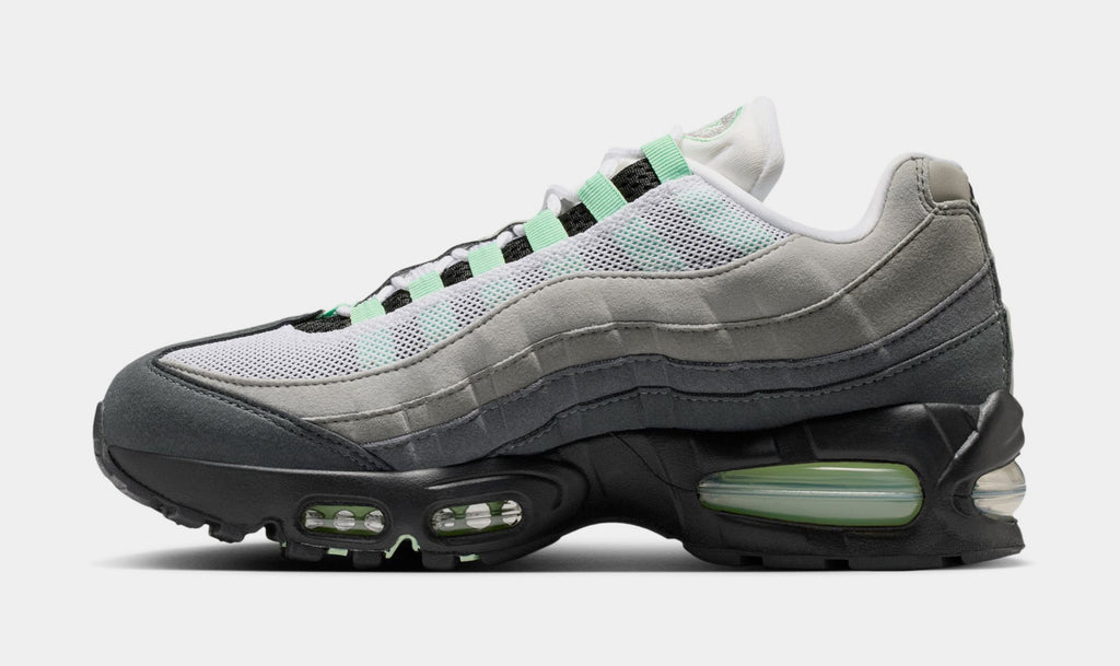 Air Max 95 Big Bubble Fresh Mint Womens Running Shoes (Black/Fresh Mint/White/Medium Grey)