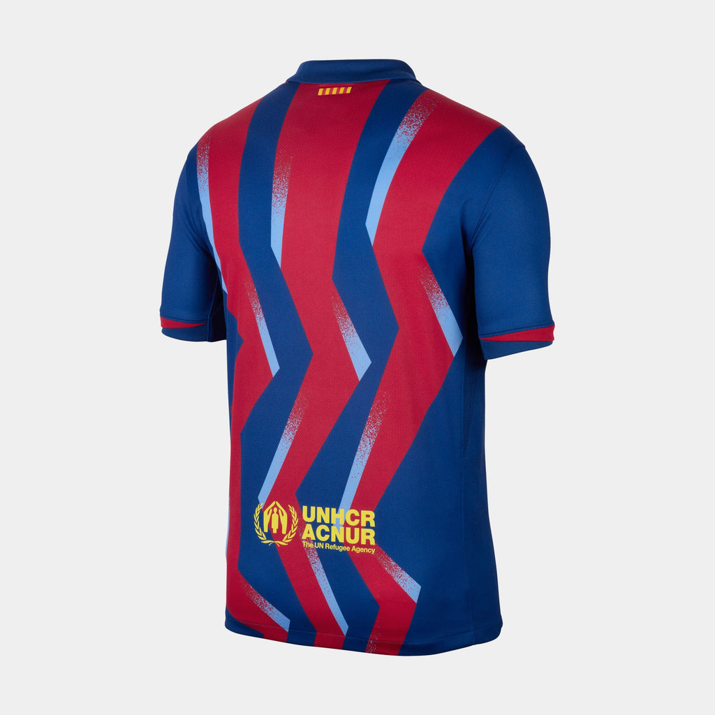 FC Barcelona 2025/26 Stadium Fourth Dri Fit Replica Mens Jersey (Gym Blue/Gym Blue/Salsa Red/Opti Yellow)