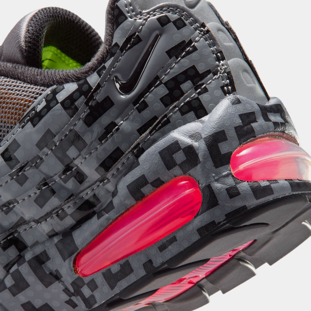 LEGO x Air Max 95 Brick Pixel Grade School Lifestyle Shoes (Smoke Grey/Metallic Silver/Black/University Gold/Volt/Hyper Pink) Free Shipping