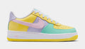 Air Force 1' 07 Easter Grade School Lifestyle Shoes (Yellow Pulse/Pink Foam/Hydrangeas)