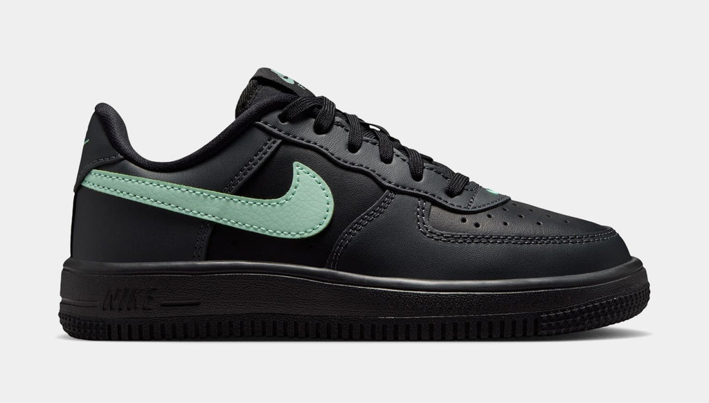 Air Force 1 Low Preschool Lifestyle Shoes (Black/Arctic Green/Anthracite)