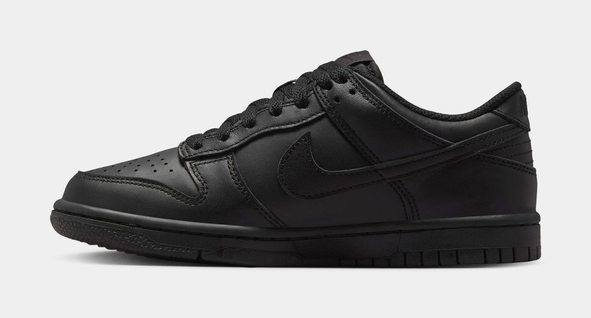 Dunk Low Grade School Lifestyle Shoes (Black/Black/Black)