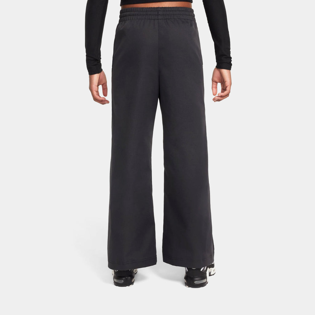 NSW Woven Wide Leg Grade School Pants (Black/White)