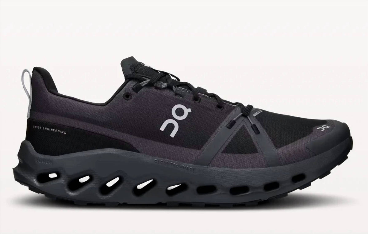 Women's Cloudsurfer Trail Waterproof Sneakers In Black/eclipse