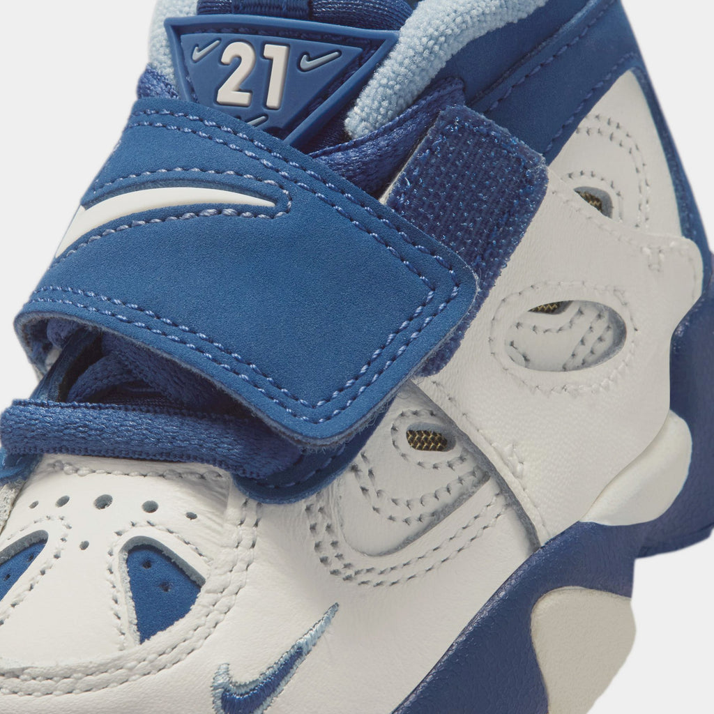Air Diamond Turf II Sail And Blue Grey Infant Toddler Basketball Shoes (Sail/Mystic Navy/Blue Grey/Metallic Gold) Free Shipping