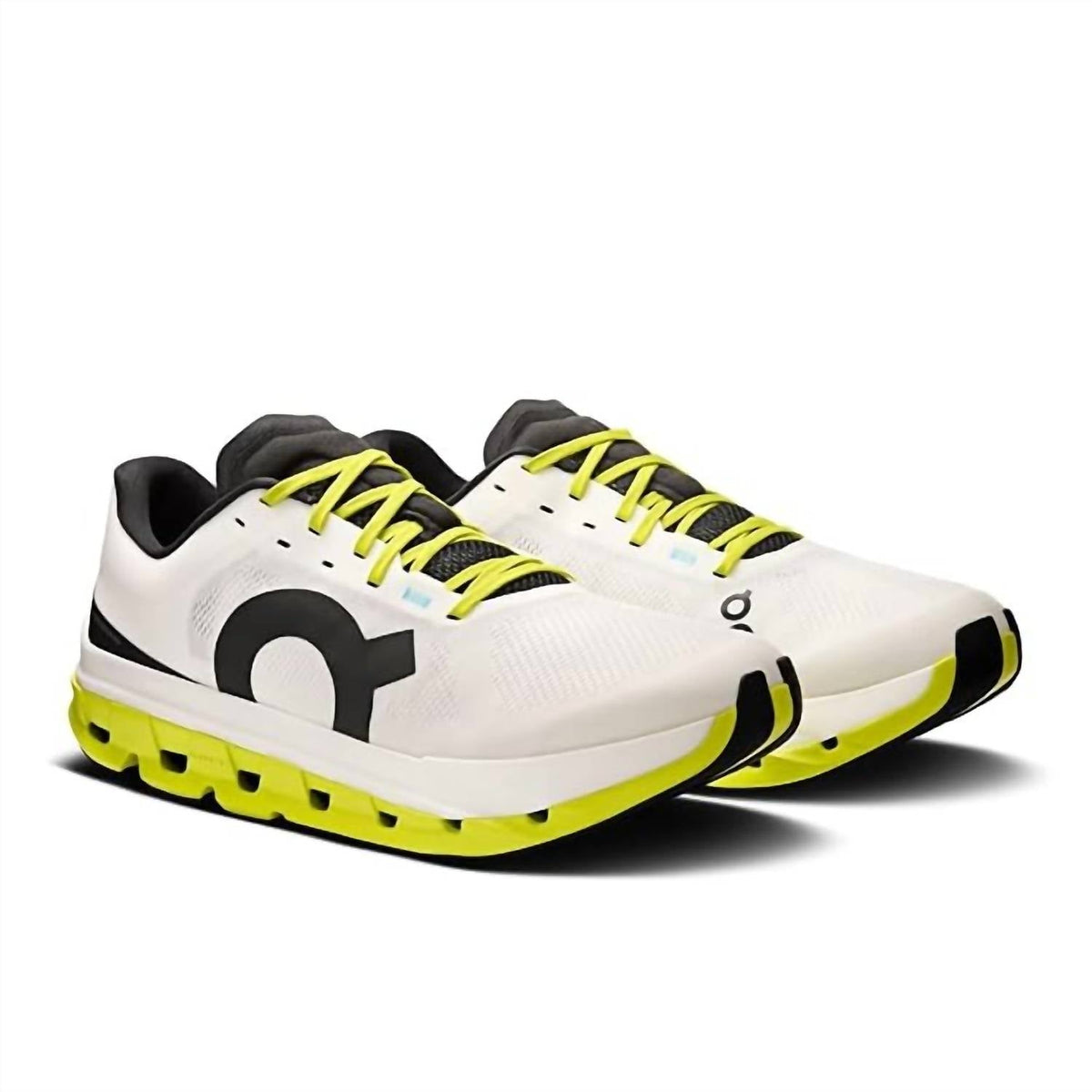 Men's Cloudflow 5 Running Shoe In White/lime