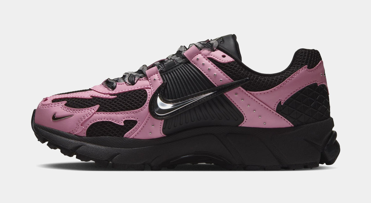 Zoom Vomero 5 Womens Running Shoes (Black/Medium Soft Pink/Metallic Silver)