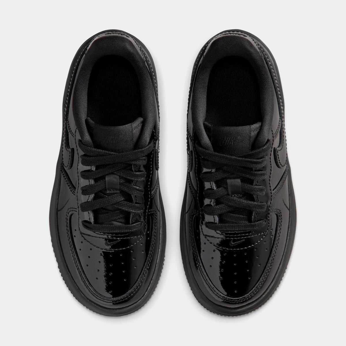 Air Force 1 Low Patent Leather Preschool Lifestyle Shoes (Black)