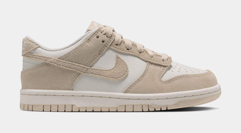 Dunk Low Suede Grade School Lifestyle Shoes (Phantom/Sanddrift)