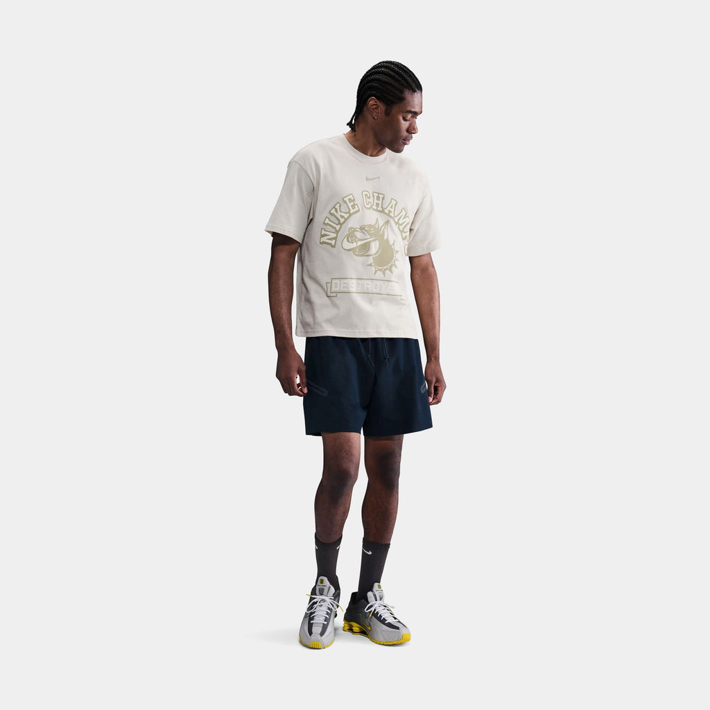 NSW Destroyers Mens Short Sleeve Shirt (Light Bone)