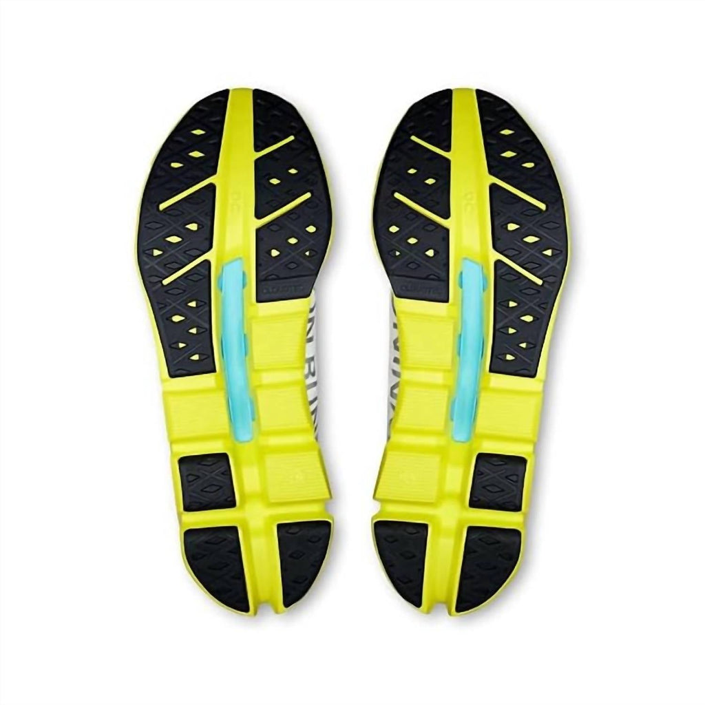 Men's Cloudflow 5 Running Shoe In White/lime