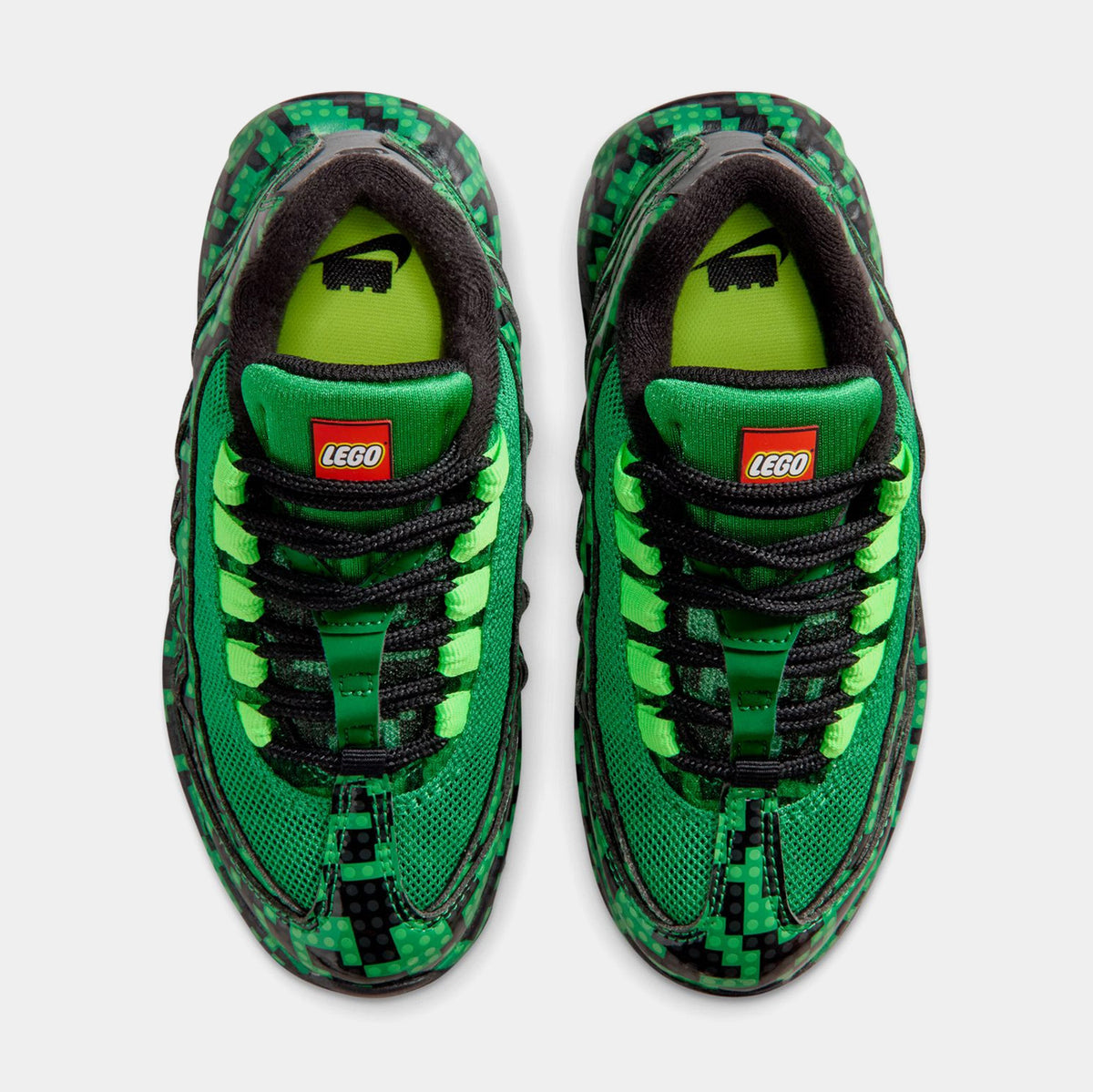 LEGO x Air Max 95 Lucky Green Preschool Lifestyle Shoes (Lucky Green/Metallic Silver/Black/Green Strike/Dark Concord) Free Shipping
