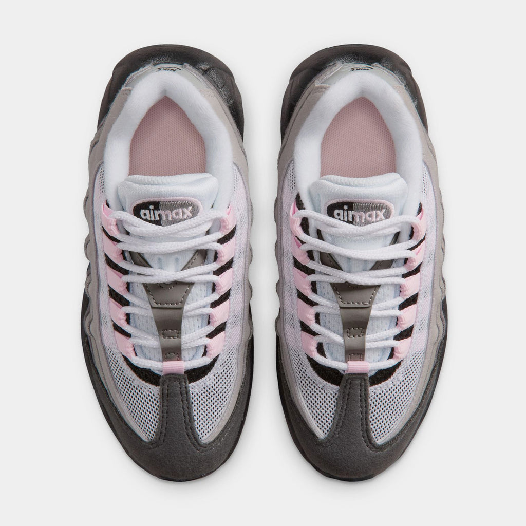 Air max 95 Big Bubble Pink Foam Preschool Running Shoes (Black/Pink Foam/White/Medium Grey)