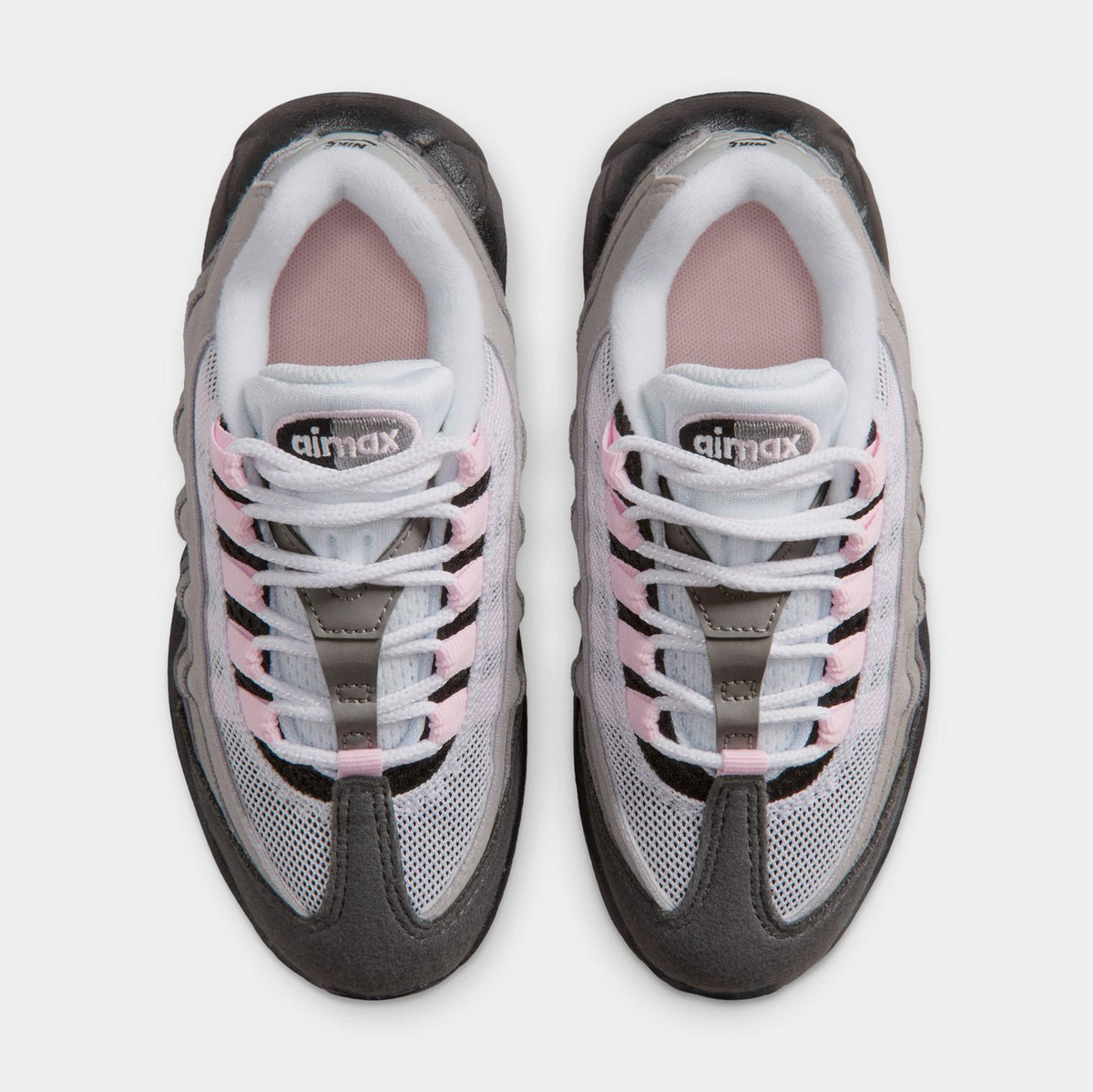 Air max 95 Big Bubble Pink Foam Preschool Running Shoes (Black/Pink Foam/White/Medium Grey)