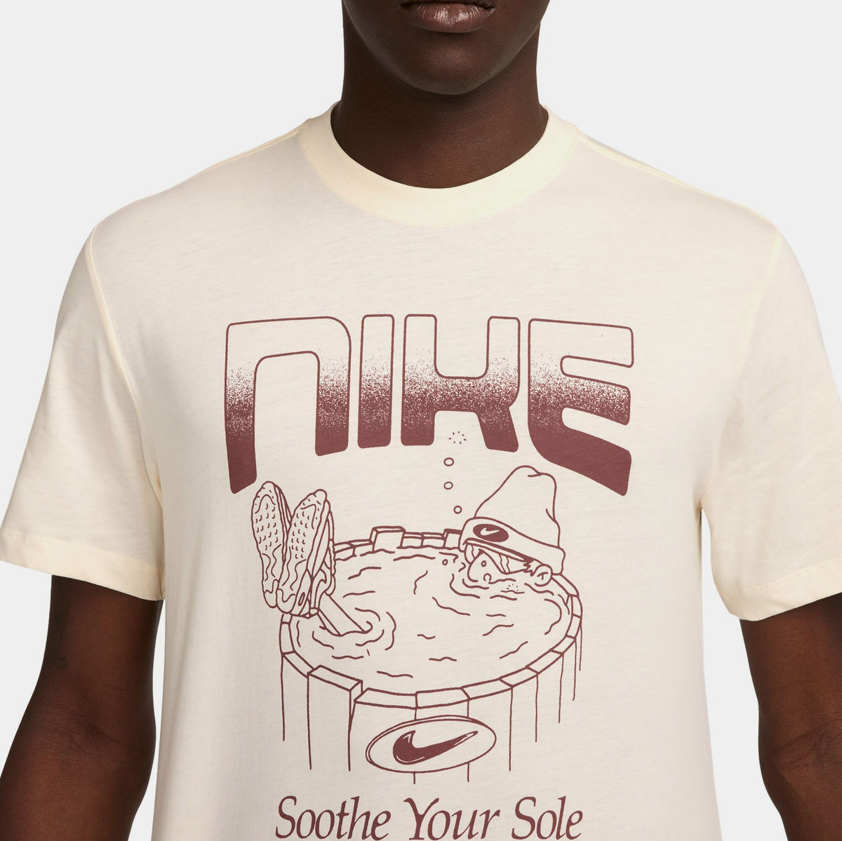NSW Soothe Your Sole Graphic Mens Short Sleeve Shirt (Pale Ivory)