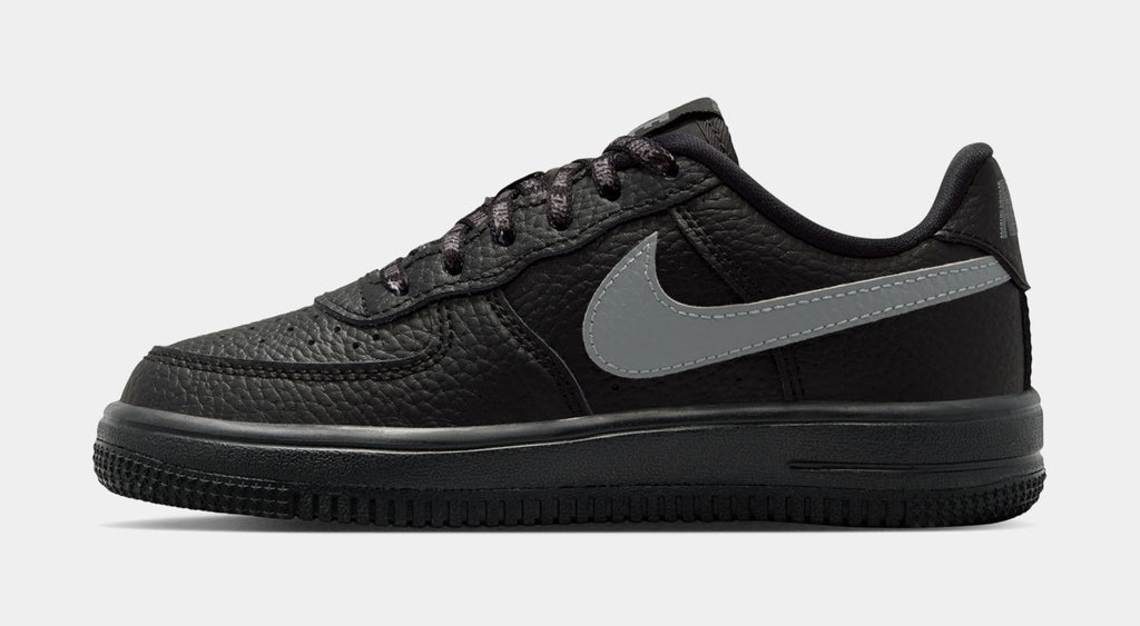 Air Force 1 Low Preschool Lifestyle Shoes (Black/Smoke Grey)