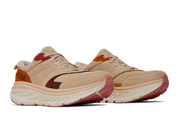 HOKA Bondi L Suede 'Shifting Sand'