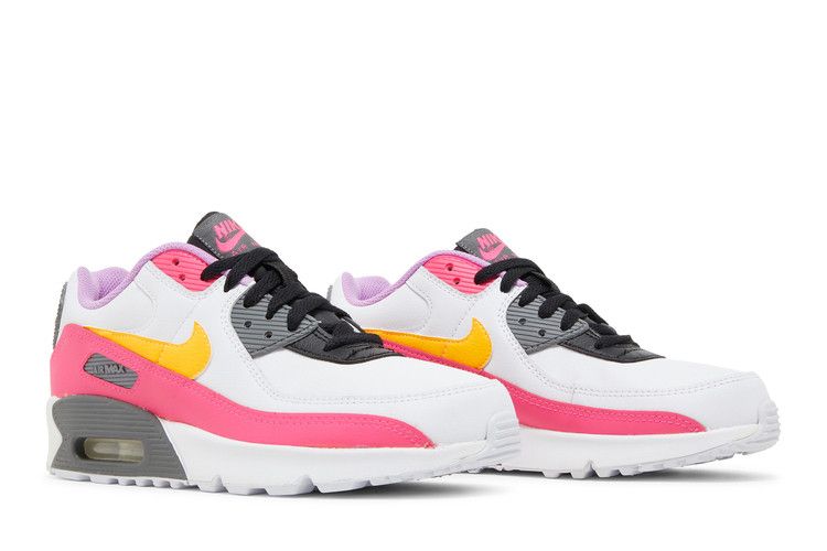 Nike Air Max 90 GS 'White Hyper Pink Orange'