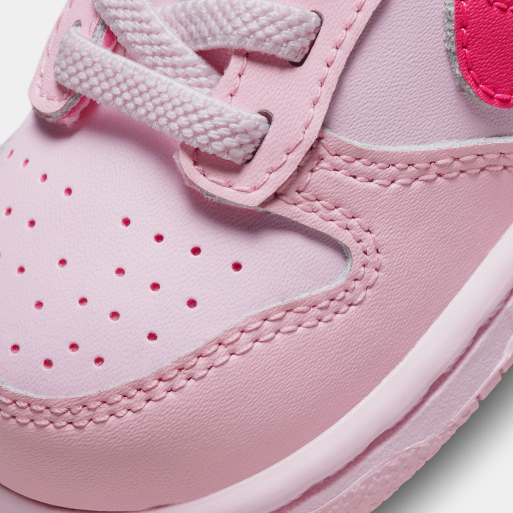 Dunk Low Triple Pink Infant Toddler Lifestyle Shoes (Pink)