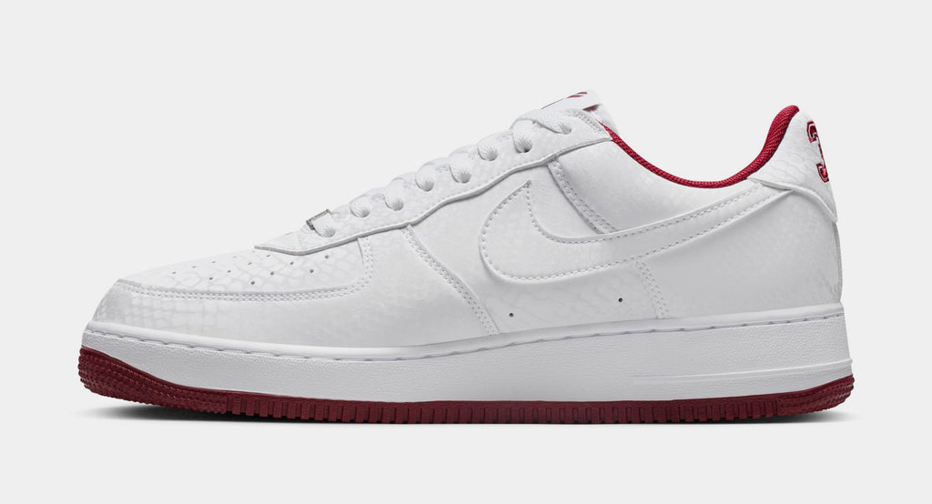 Kobe Air Force 1 Lower Merion Mens Lifestyle Shoes (White/Team Red/Team Red/White)