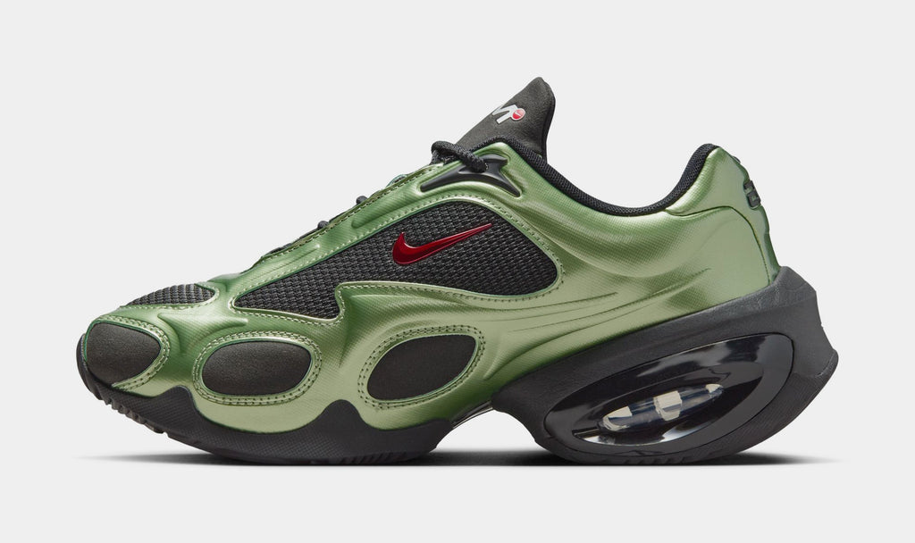 Air Max Muse Womens Running Shoes (Black/University Red/Oil Green)