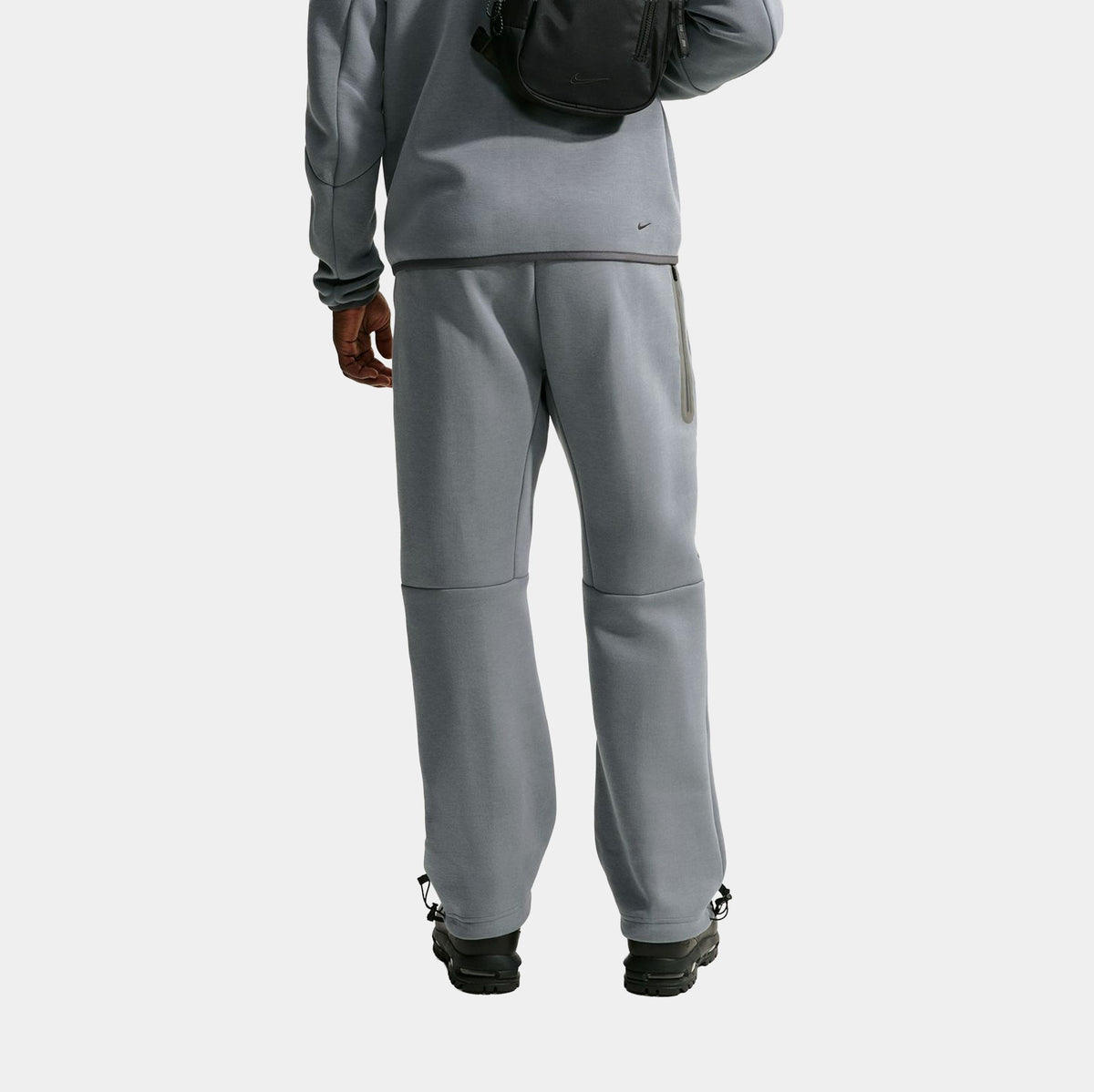 Tech Fleece Open Hem Refelctive Accents Mens Sweatpants (Cool Grey/Iron Grey/Black)