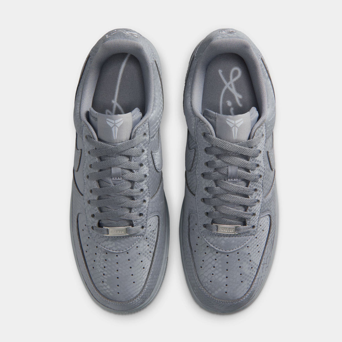 Kobe Air Force 1 Low Cool Grey Mens Lifestyle Shoes (Cool Grey/Wolf Grey)