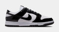Dunk Low SE Patent Leather Womens Lifestyle Shoes (White/Black/Metallic Silver)