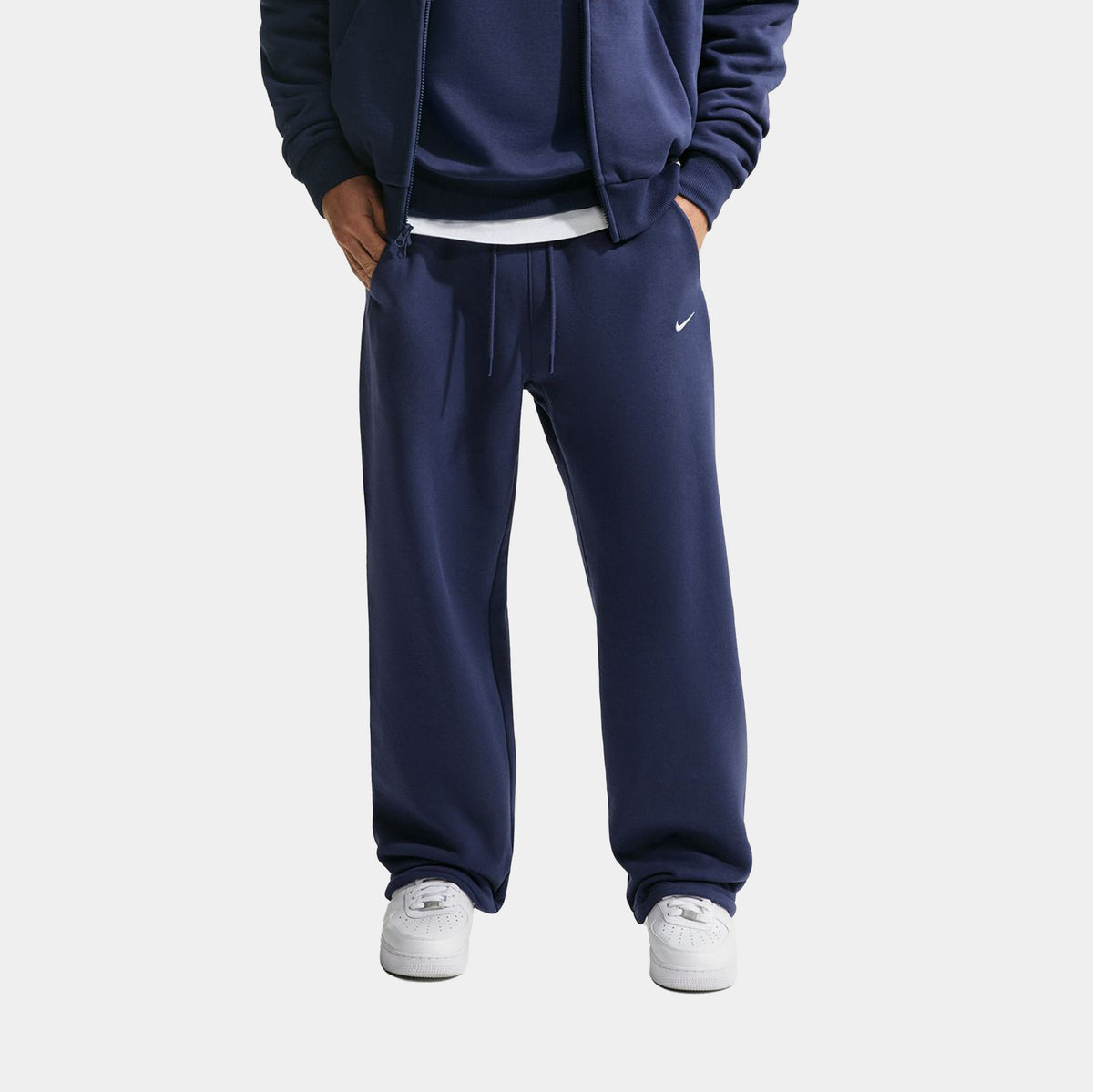 Solo Fleece Bungee Mens Pants (Midnight Navy/Sail)