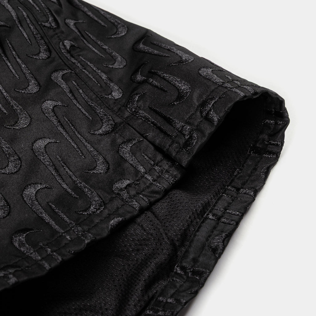 All Over Print 7" Volley Trunk Mens Shorts (Black/Black)