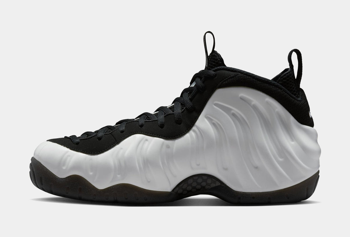 Air Foamposite Pro Glow In The Dark Mens Basketball Shoes (Summit White/Black)