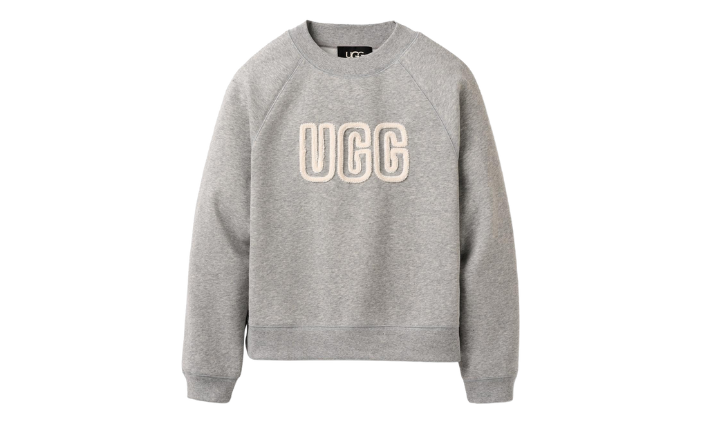 Logo Crewneck Sweatshirt WMNS "Grey Heather" 1171477 GRHE