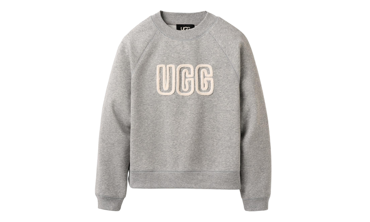 Logo Crewneck Sweatshirt WMNS "Grey Heather" 1171477 GRHE