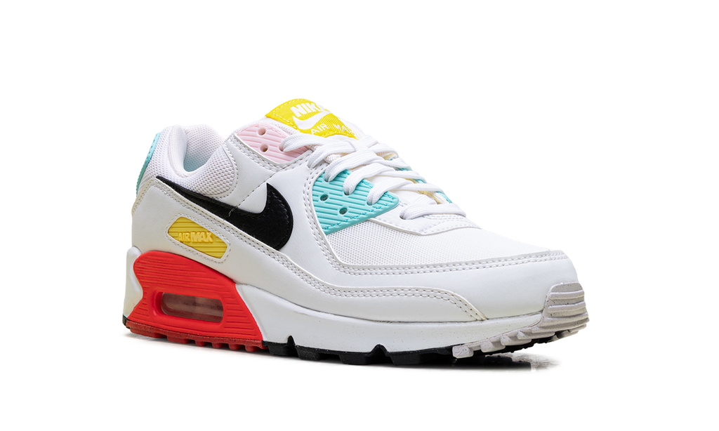Air Max 90 WMNS "White / Black / Pink Foam / Bright Crimson" FZ3622 100
