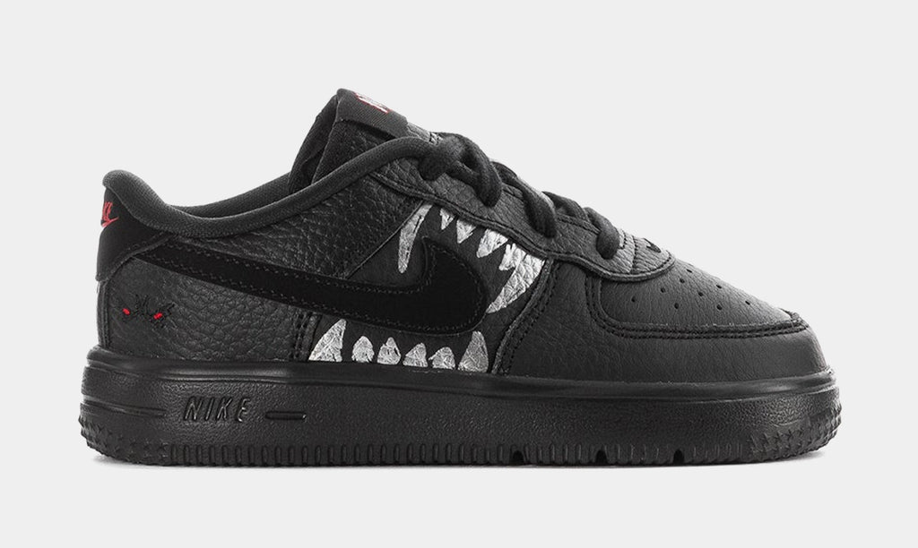 Air Force 1 Low Wolf Infant Toddler Lifestyle Shoes (Black/University Red)