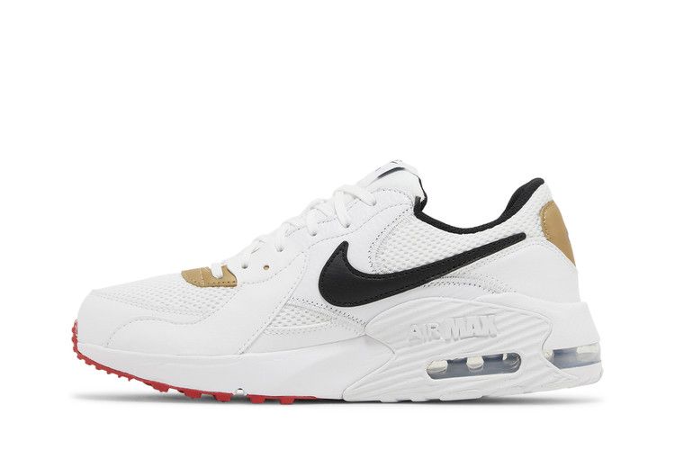 Nike Wmns Air Max Excee 'White University Red' — White/University Red/Metallic Platinum/Black