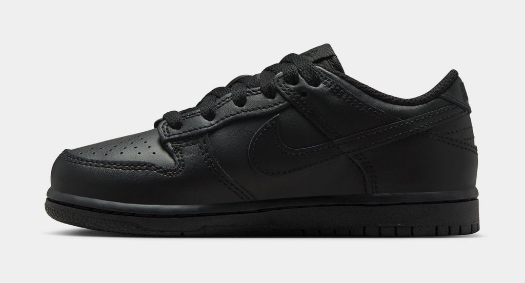 Dunk Low Preschool Lifestyle Shoes (Triple Black)