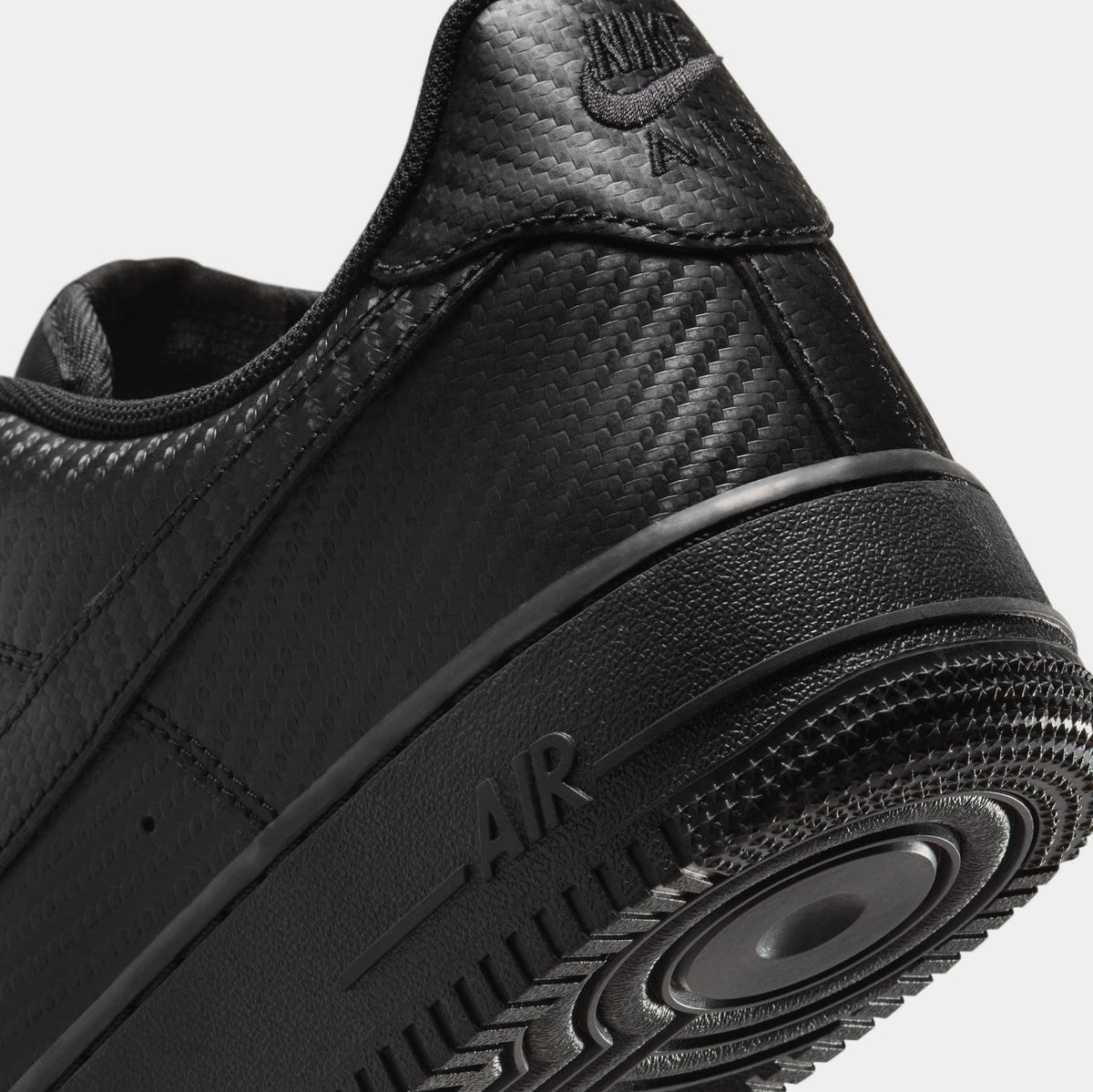 Air force 1 '07 Black Carbon Fiber Mens Lifestyle Shoes (Black/Black)